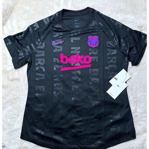 F.C. Barcelona Nike Women’s Dri-FIT Pre-Match Soccer Top NEW LARGE DB7647-015
